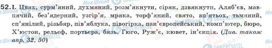 ГДЗ Українська мова 10 клас сторінка 52