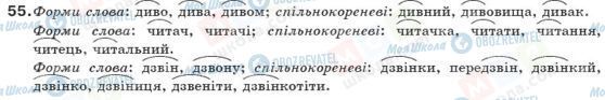 ГДЗ Українська мова 10 клас сторінка 55