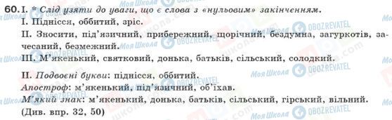 ГДЗ Українська мова 10 клас сторінка 60