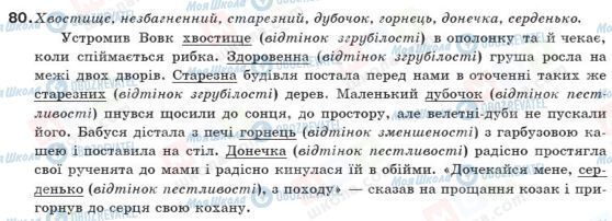 ГДЗ Українська мова 10 клас сторінка 80