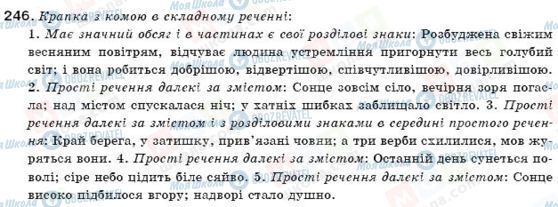 ГДЗ Українська мова 11 клас сторінка 246