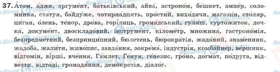ГДЗ Українська мова 10 клас сторінка 37