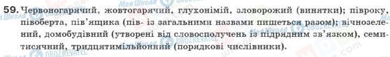 ГДЗ Українська мова 10 клас сторінка 59