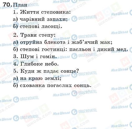 ГДЗ Укр мова 10 класс страница 70