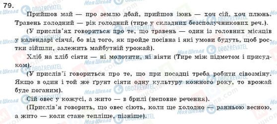 ГДЗ Українська мова 11 клас сторінка 79