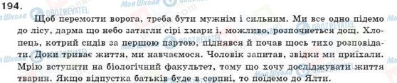 ГДЗ Укр мова 11 класс страница 194