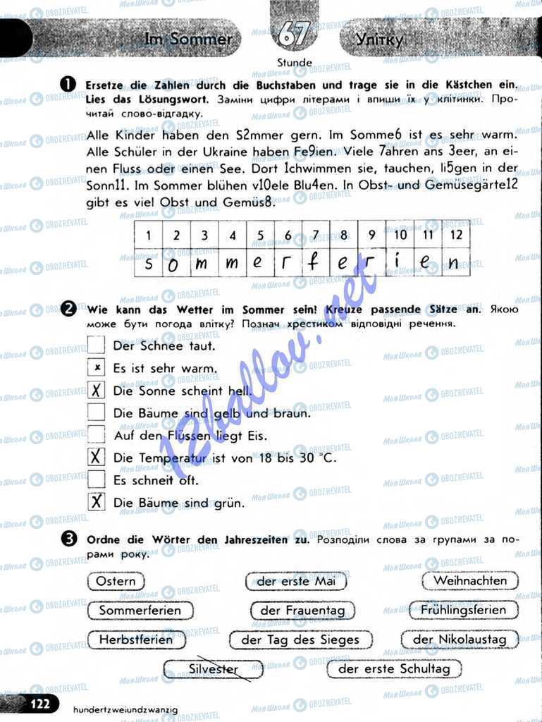 Підручники Німецька мова 5 клас сторінка 121