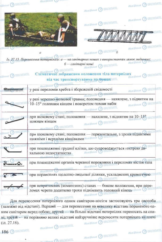 ГДЗ ОБЖ 10 класс страница  186