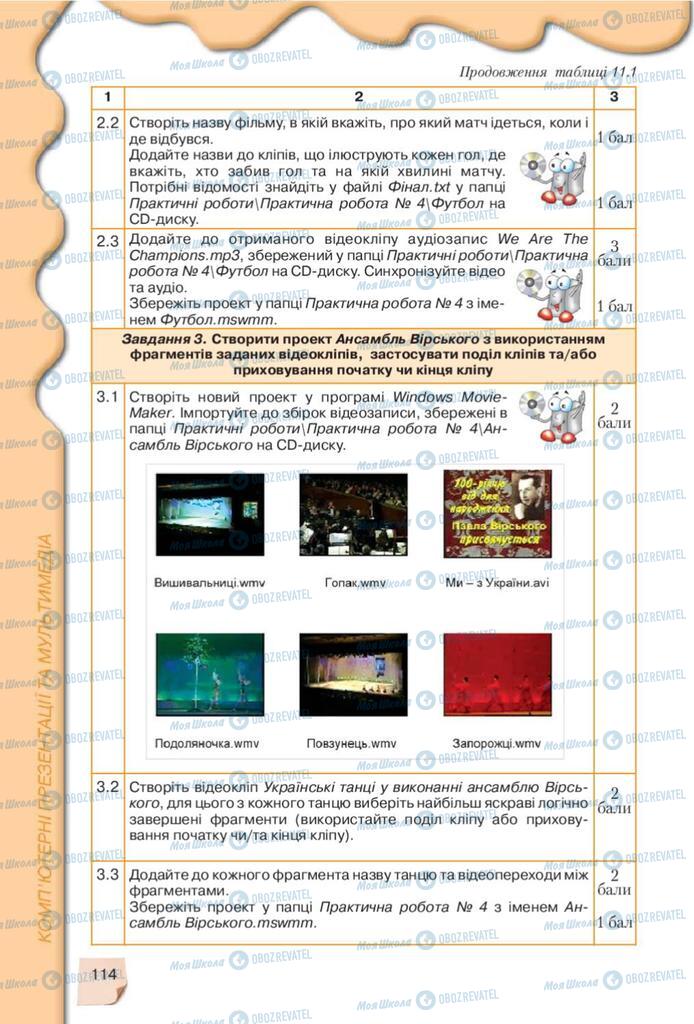 Підручники Інформатика 10 клас сторінка 114