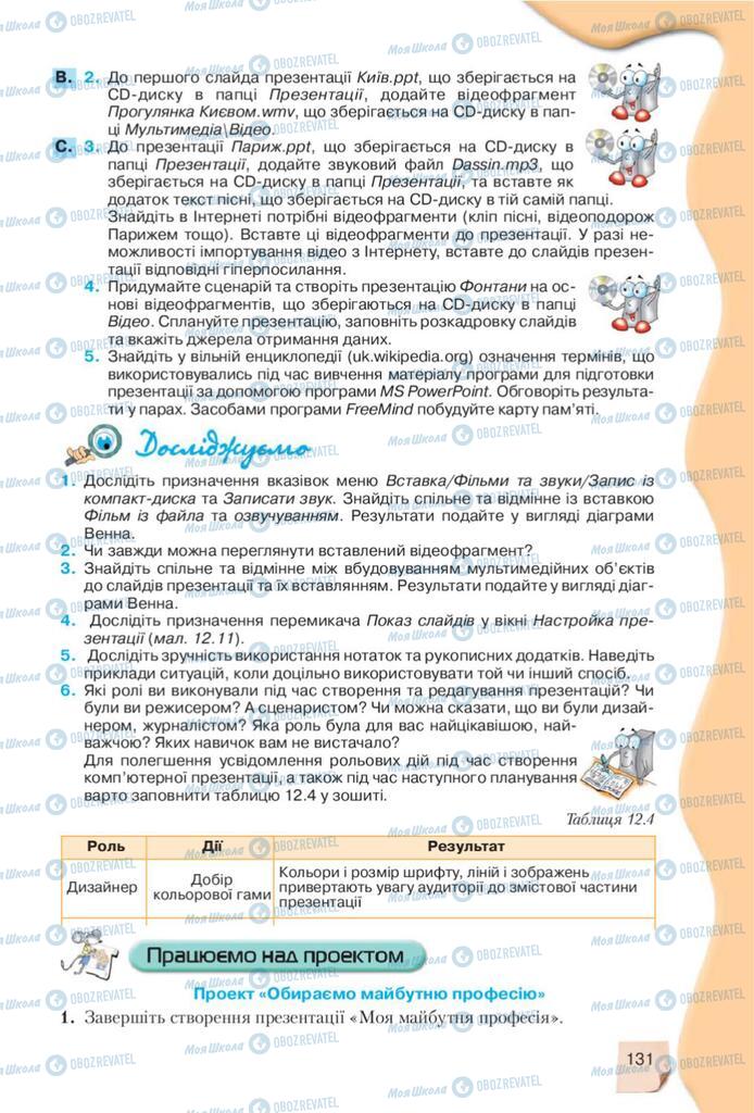 Підручники Інформатика 10 клас сторінка 131
