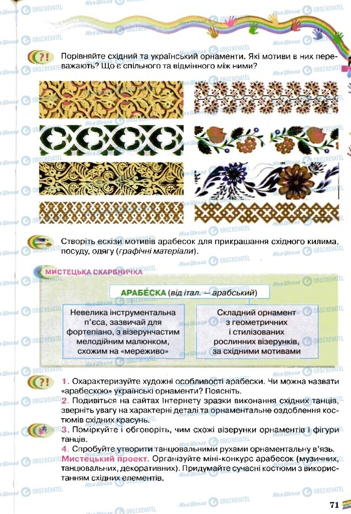 Учебники Искусство 5 класс страница 71