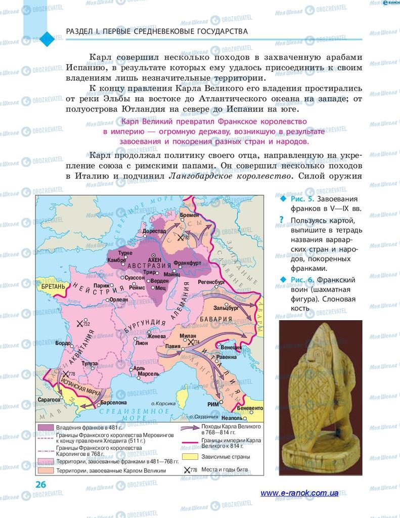 Підручники Всесвітня історія 7 клас сторінка 26