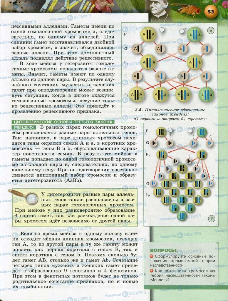 Учебники Биология 10 класс страница  53