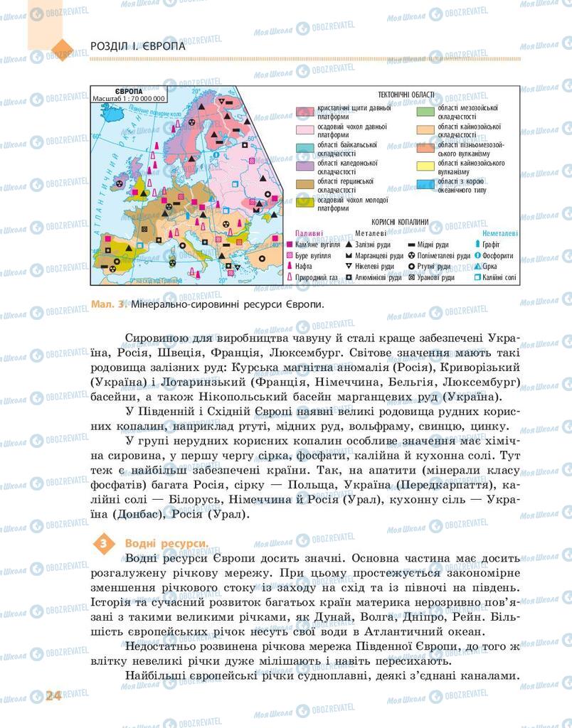 Підручники Географія 10 клас сторінка 24