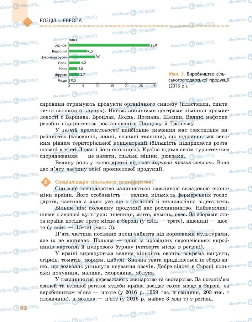 Підручники Географія 10 клас сторінка 82