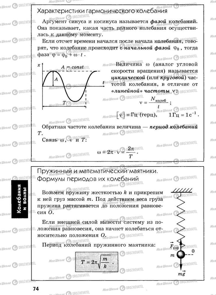 Підручники Фізика 7 клас сторінка  74