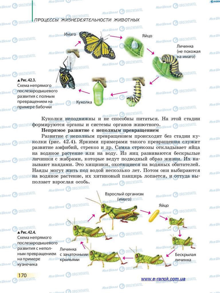 Підручники Біологія 7 клас сторінка 170