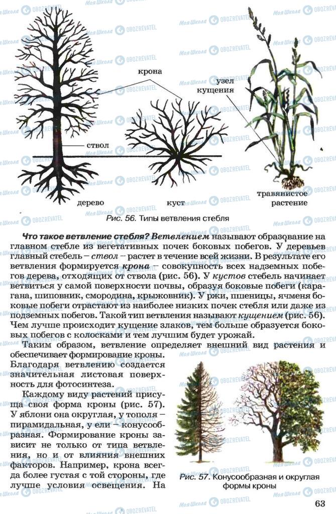 Учебники Биология 7 класс страница 63