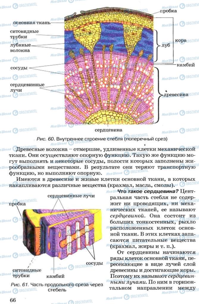 Підручники Біологія 7 клас сторінка 66