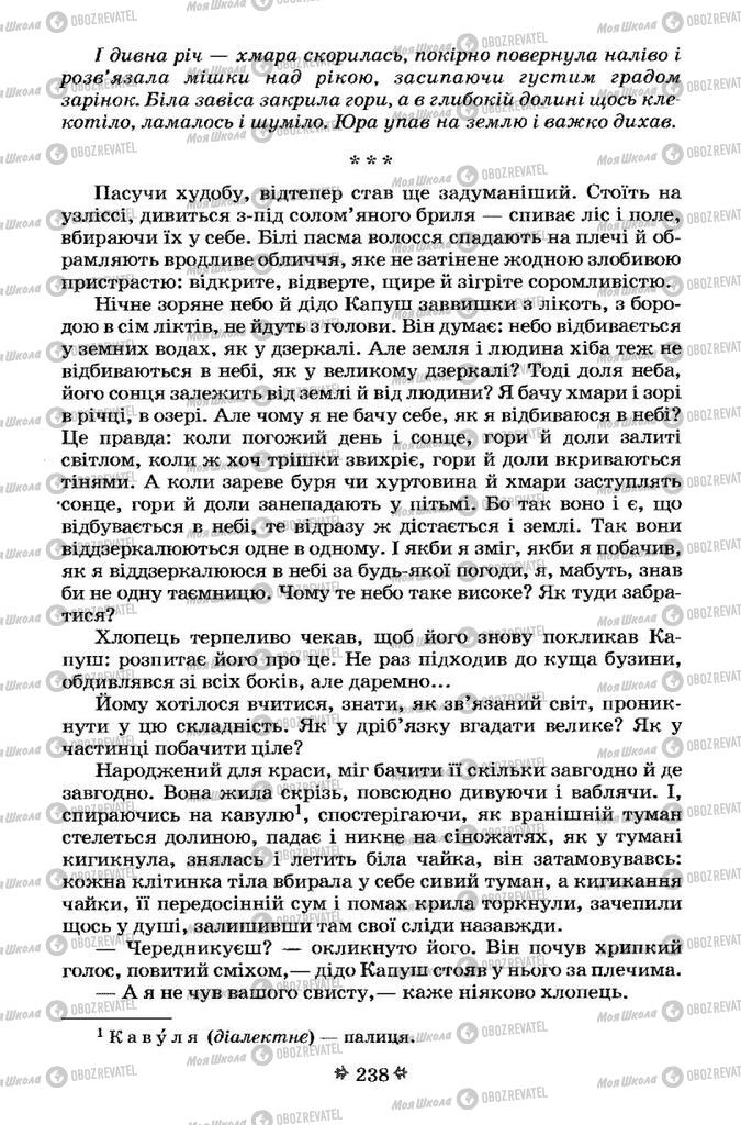 Підручники Українська література 7 клас сторінка 238