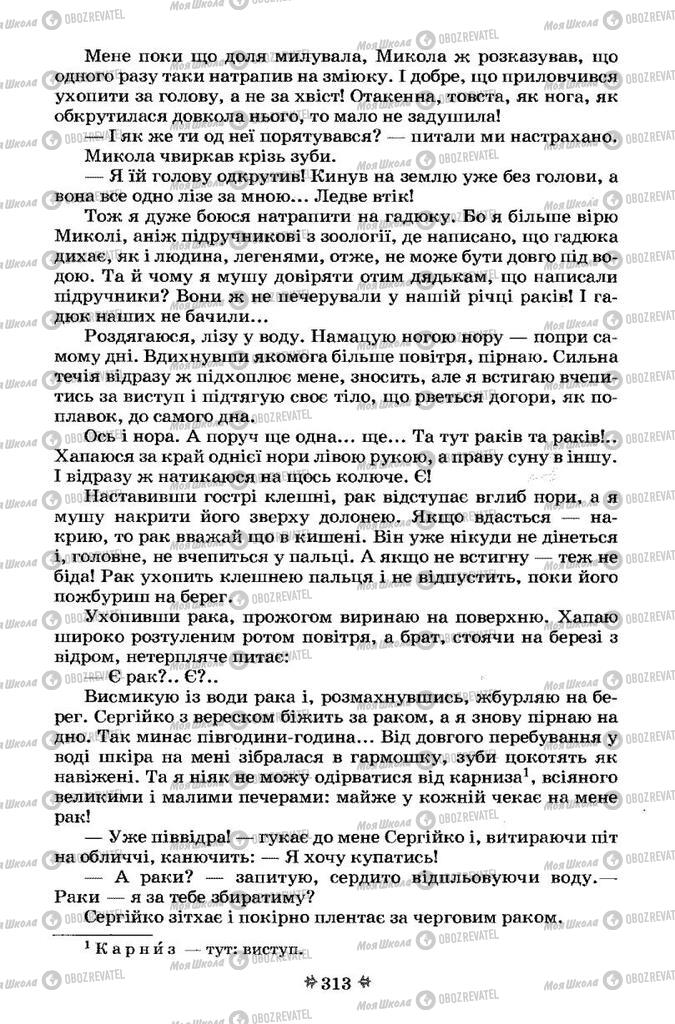Підручники Українська література 7 клас сторінка 313