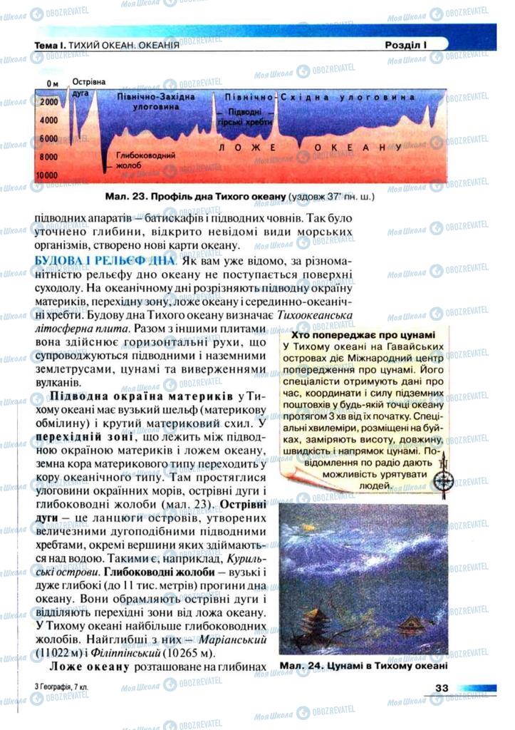 Підручники Географія 7 клас сторінка 33