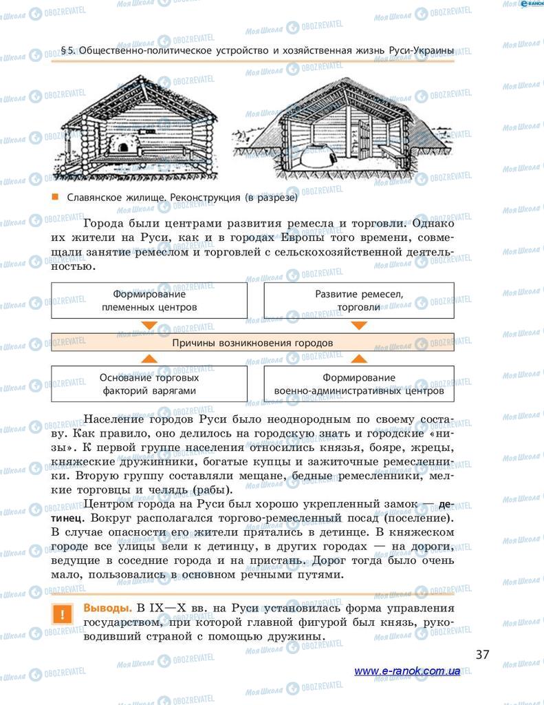 Учебники История Украины 7 класс страница 37