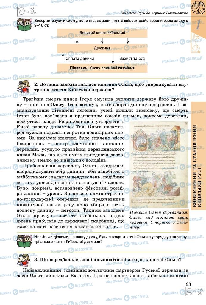 Підручники Історія України 7 клас сторінка 33