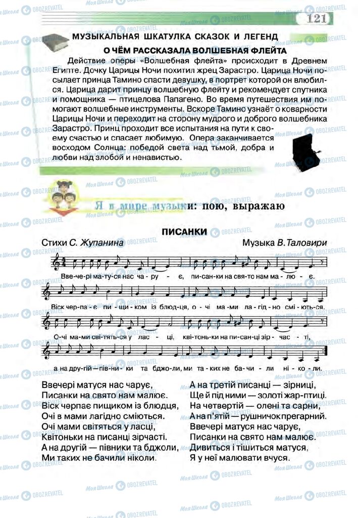 Підручники Музика 5 клас сторінка 121