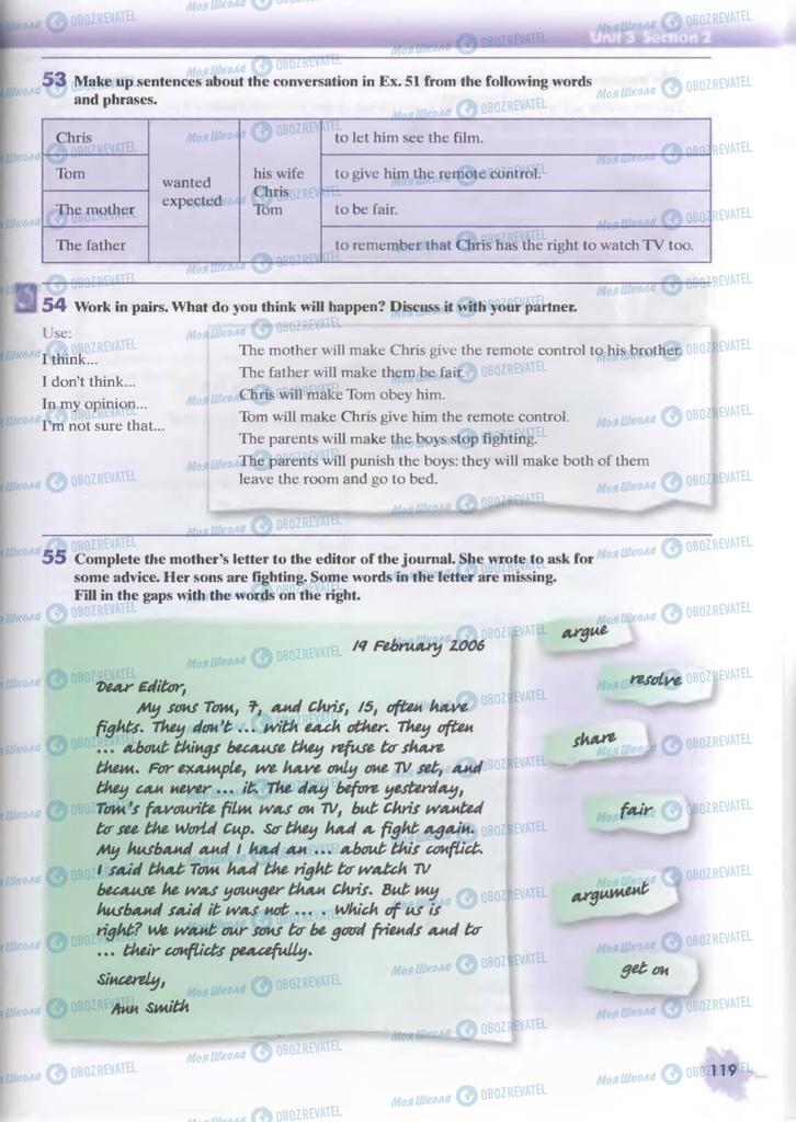 Підручники Англійська мова 9 клас сторінка  119
