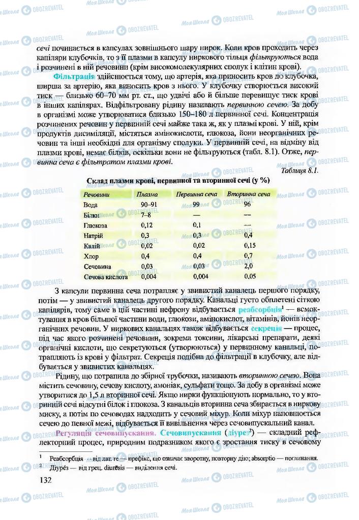 Підручники Біологія 9 клас сторінка 132