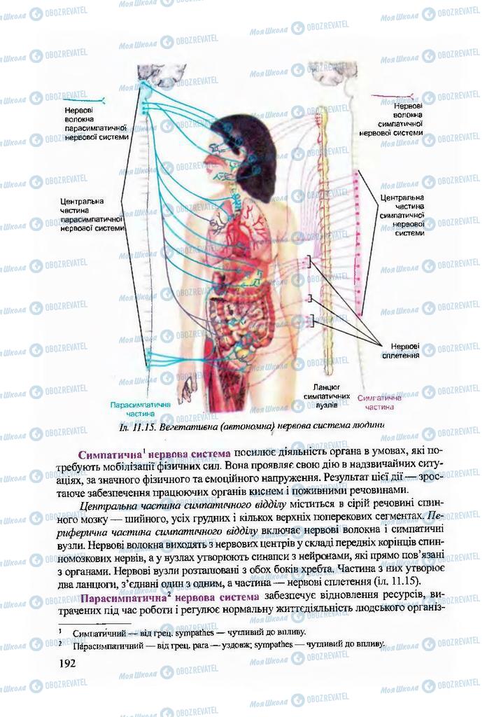 Підручники Біологія 9 клас сторінка 192