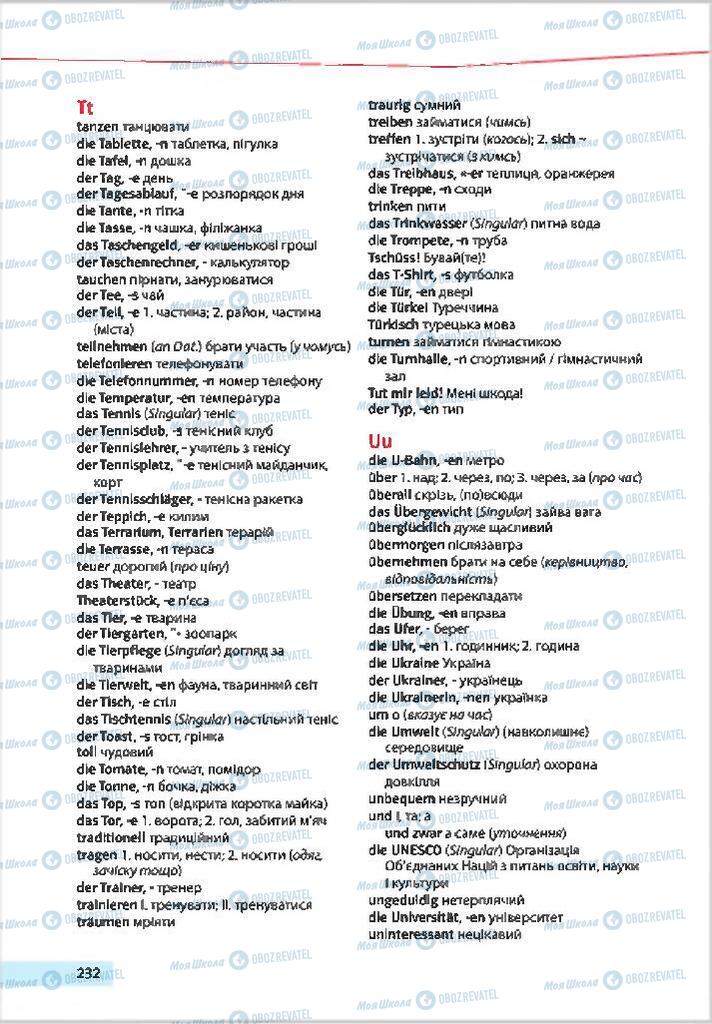 Учебники Немецкий язык 7 класс страница 232