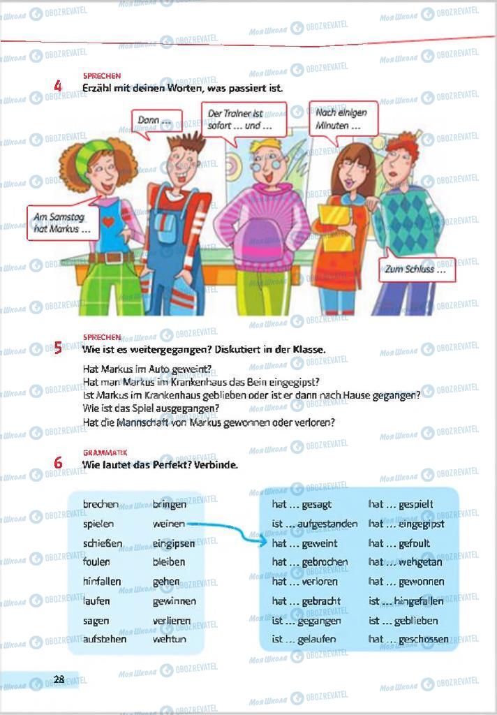 Учебники Немецкий язык 7 класс страница 28