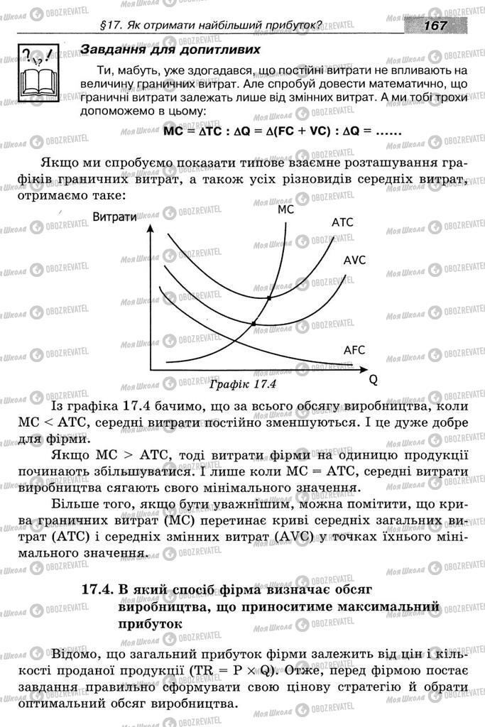 Учебники Экономика 8 класс страница 167