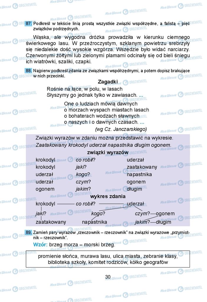 Підручники Польська мова 5 клас сторінка 30