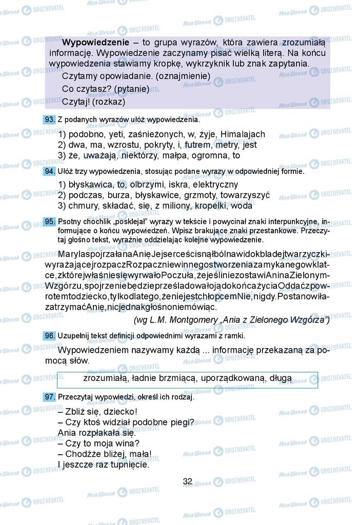 Підручники Польська мова 5 клас сторінка 32