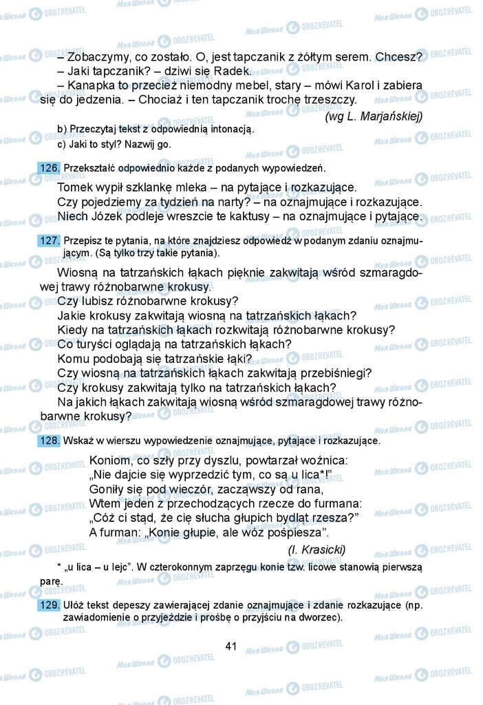 Підручники Польська мова 5 клас сторінка 41
