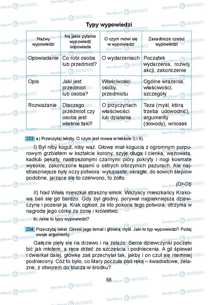 Учебники Польский язык 5 класс страница 68
