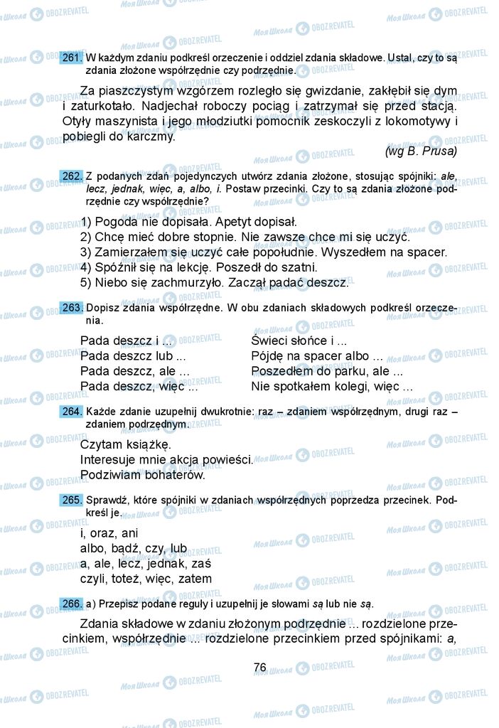 Підручники Польська мова 5 клас сторінка 76