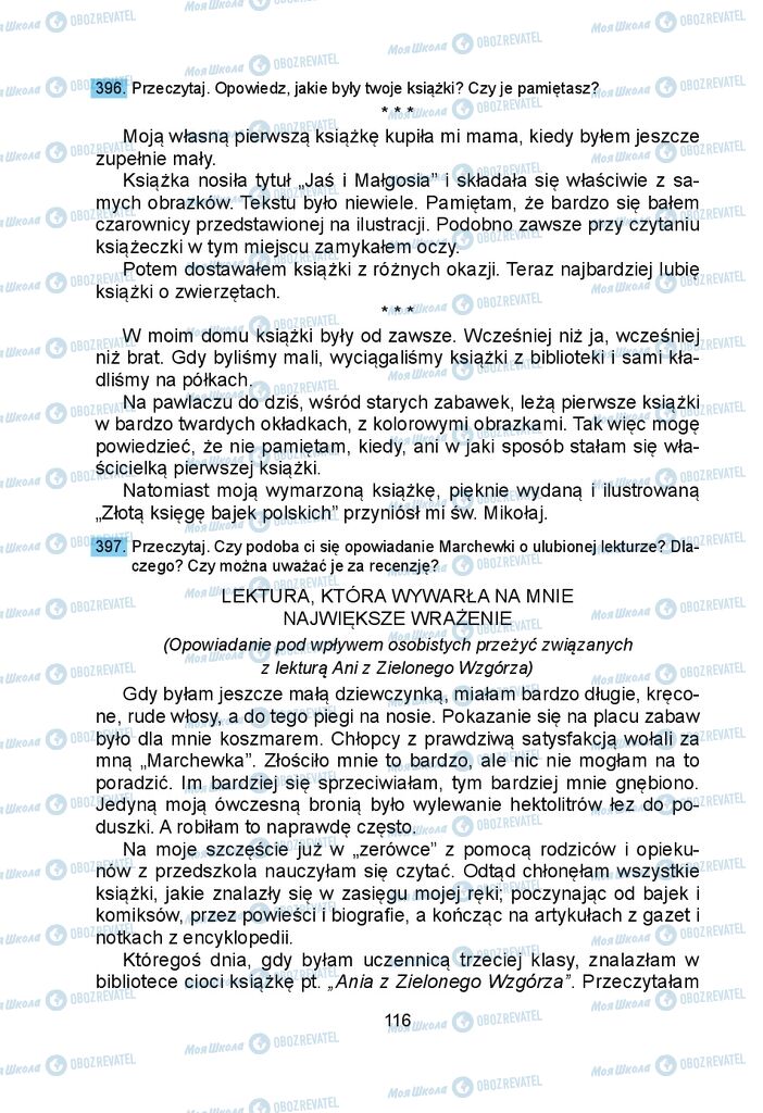 Підручники Польська мова 5 клас сторінка 116
