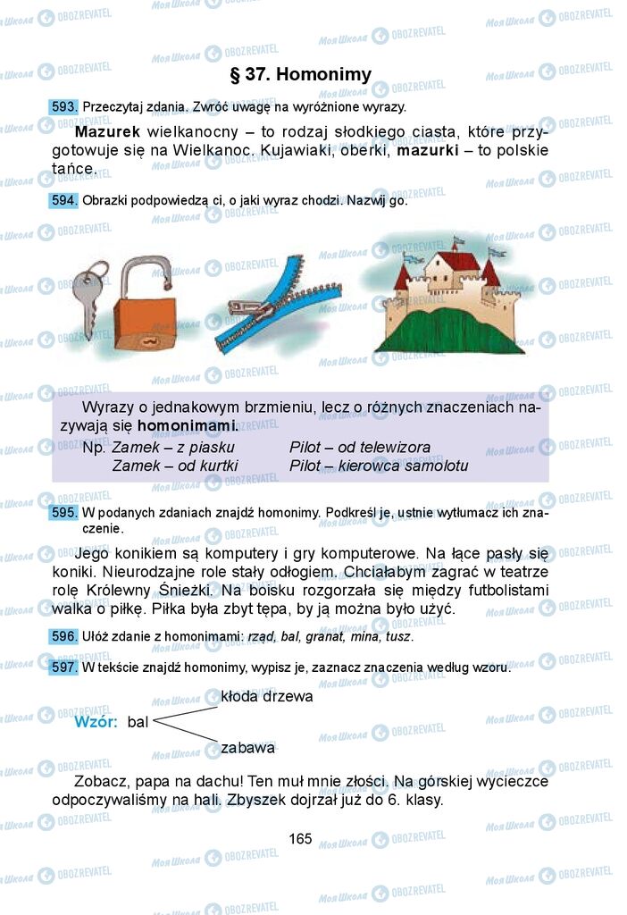 Підручники Польська мова 5 клас сторінка 165