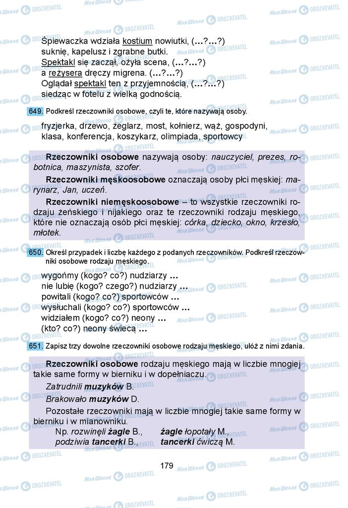 Підручники Польська мова 5 клас сторінка 179