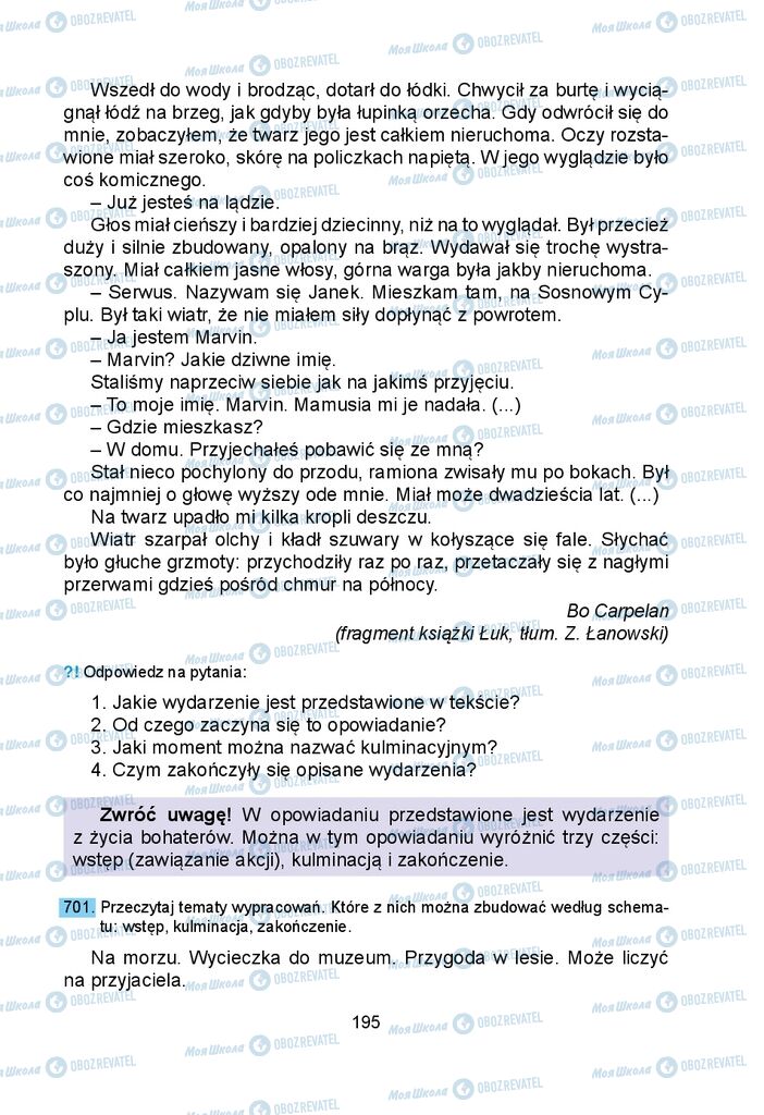 Учебники Польский язык 5 класс страница 195