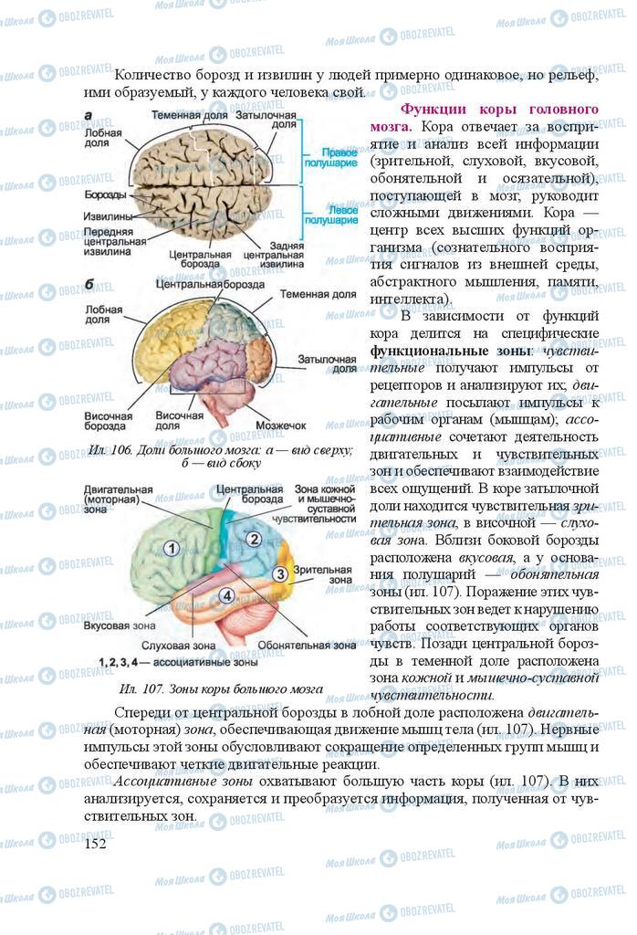 Підручники Біологія 8 клас сторінка 152