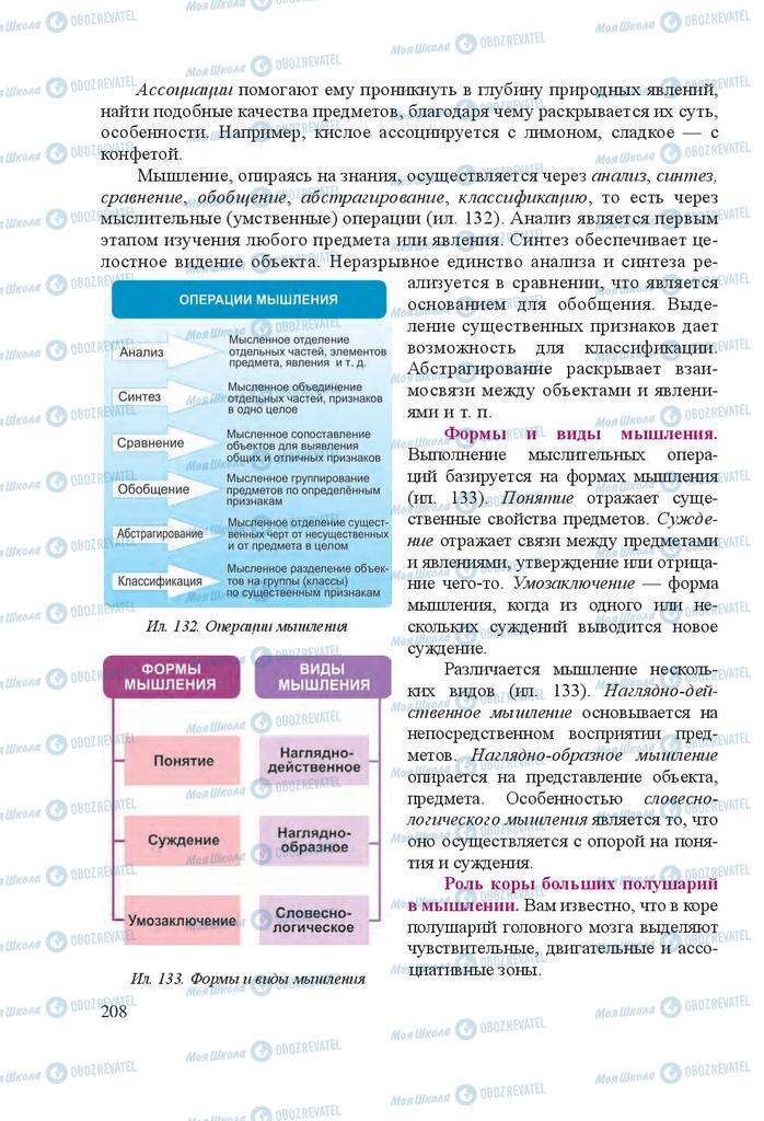 Учебники Биология 8 класс страница 208