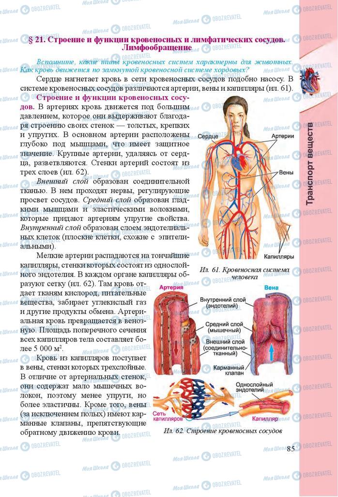 Учебники Биология 8 класс страница 85