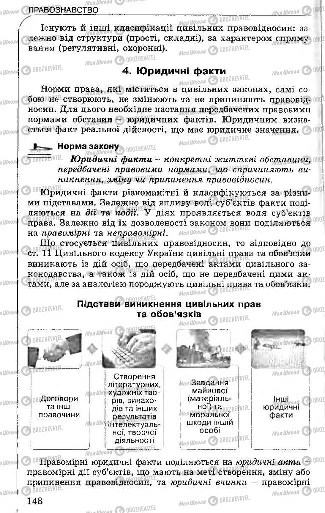 Підручники Правознавство 11 клас сторінка 148