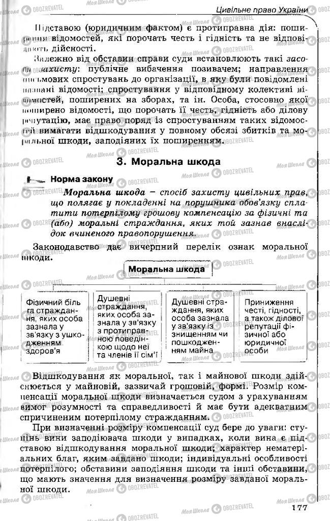 Підручники Правознавство 11 клас сторінка 177