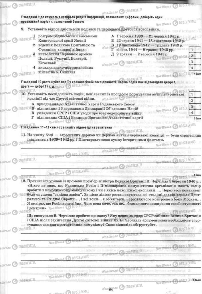 Підручники Історія України 11 клас сторінка 64